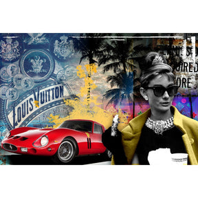Hepburn Renowned British Actress photographic art print by Cobra Art