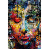 Modern European furniture - Multicolored Woman Face Photographic Art - www.oroa.com