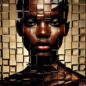   Mosaic Woman Portrait Photographic Art | Oroa.com