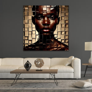   Mosaic Woman Portrait Photographic Art | Oroa.com
