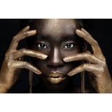 Glittery Woman Portrait Photographic Art | Cobra Art The Gilded Touch