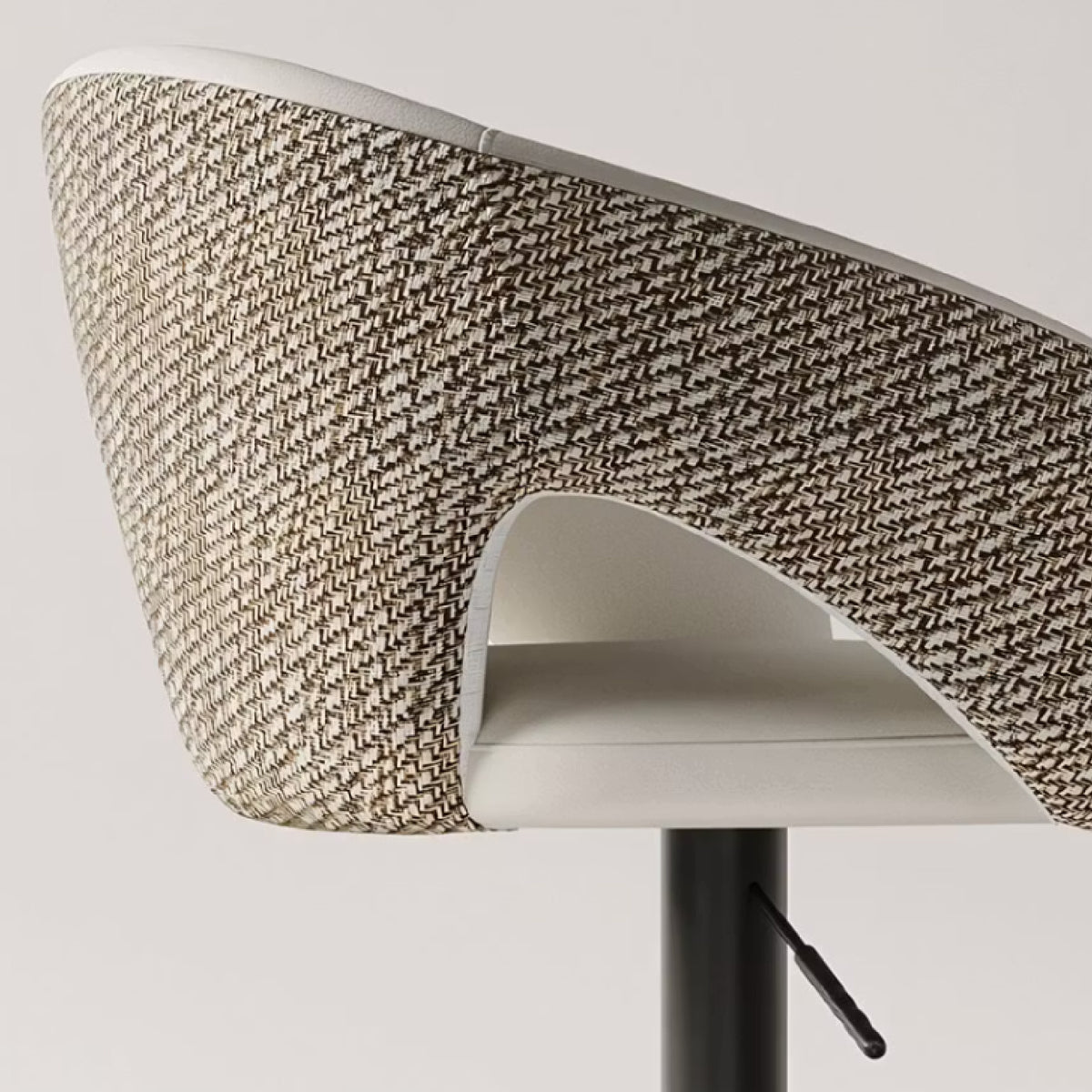 Modern European furniture - Modern Adjustable Swivel Faux Leather Bar Stool - www.oroa.com