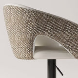 Modern European furniture - Modern Adjustable Swivel Faux Leather Bar Stool - www.oroa.com