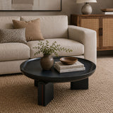 Two-Tone Round Coffee Table | OROA