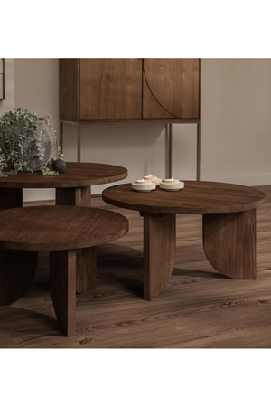 Teak Round Coffee Table Set (3) | dBodhi Ace  | OROA.com