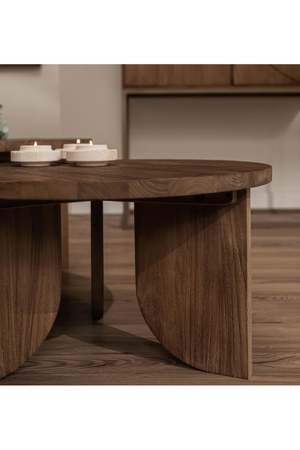 Teak Round Coffee Table Set (3) | dBodhi Ace  | OROA.com