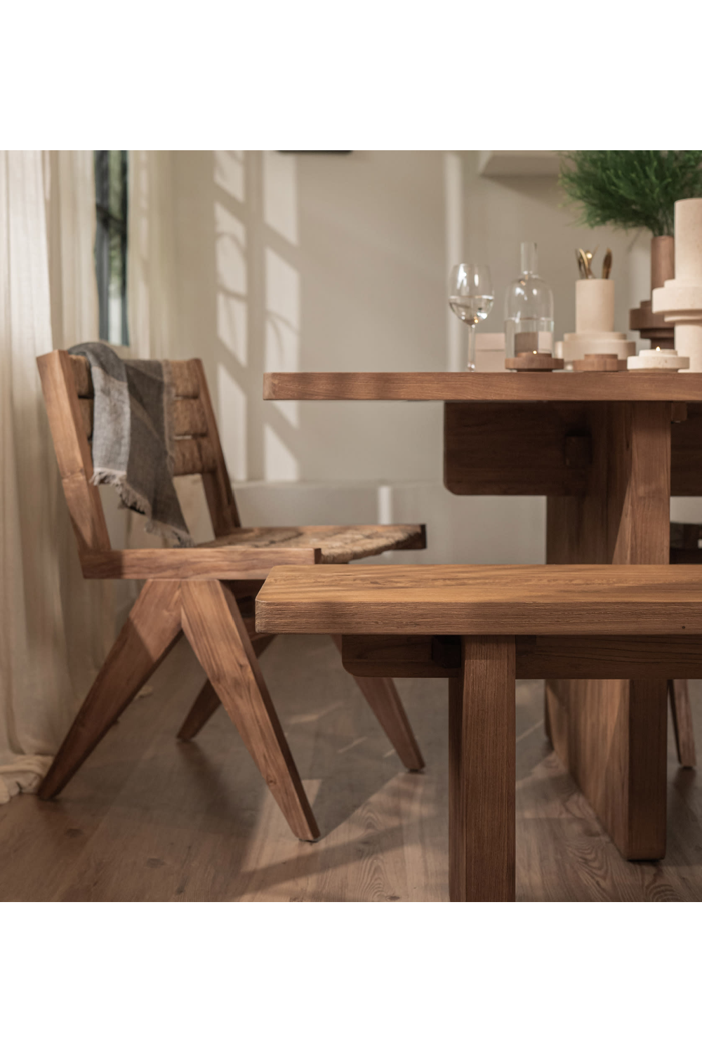 Natural Teak Bench | d |Bodhi Alpha |  OROA.com