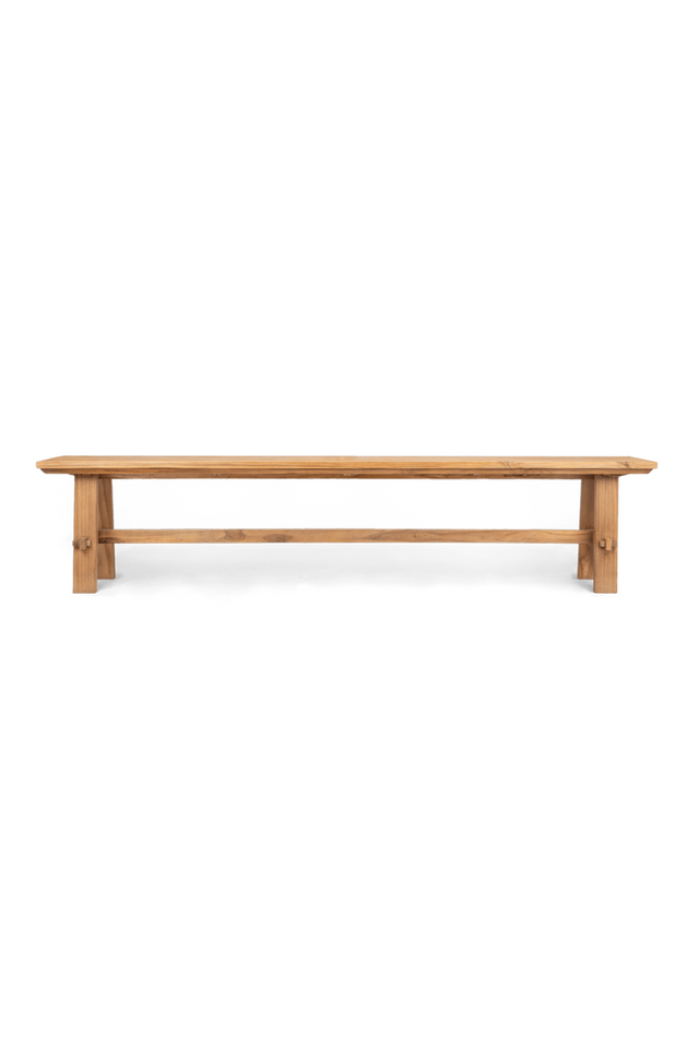 Natural Teak Wood Side Bench | dBodhi Artisan | OROA.com