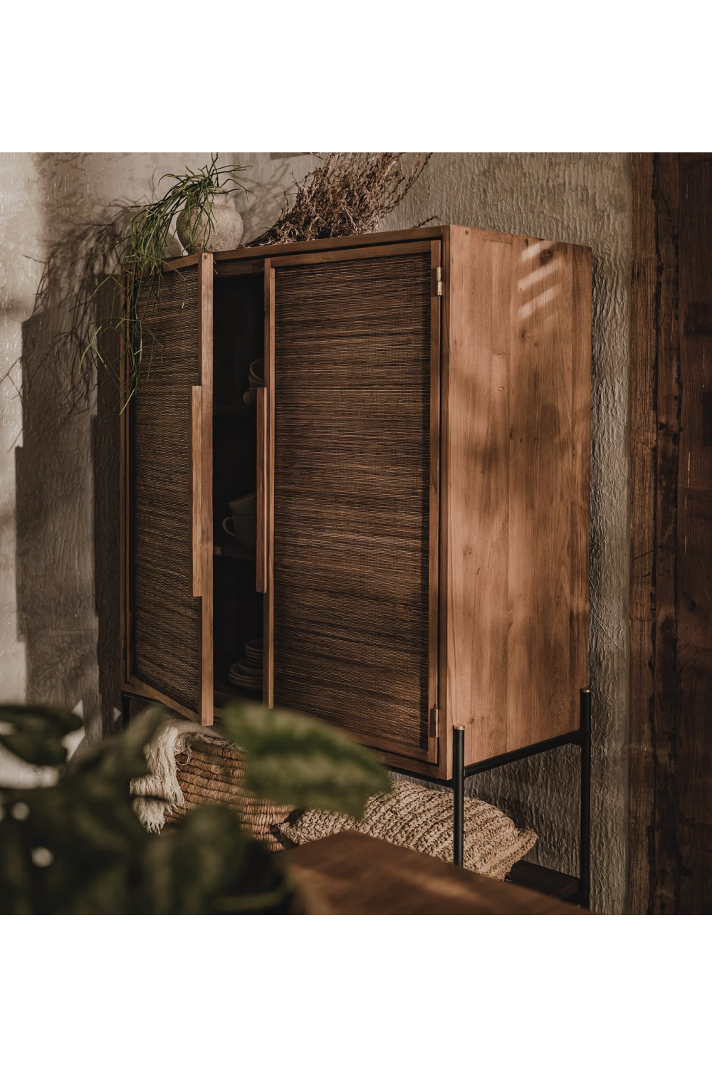 Coconut Leaf And Teak Cabinet | dBodhi Coco | OROA.com