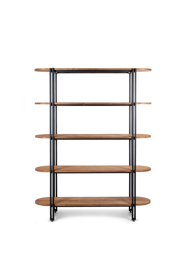 Natural Wood 5-Shelf Bookrack | dBodhi Coco | OROA.com