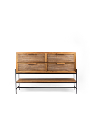 Handwoven Palm Leaves 4-Drawer Dresser | dBodhi Coco | OROA.com