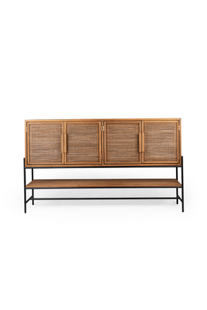 Handwoven Palm Leaves 4-Door Dresser | dBodhi Coco | OROA.com