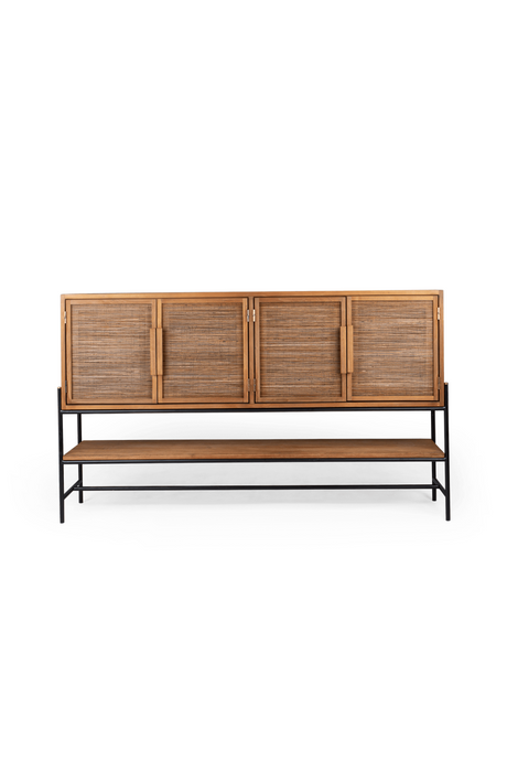 Handwoven Palm Leaves 4-Door Dresser | dBodhi Coco | OROA.com