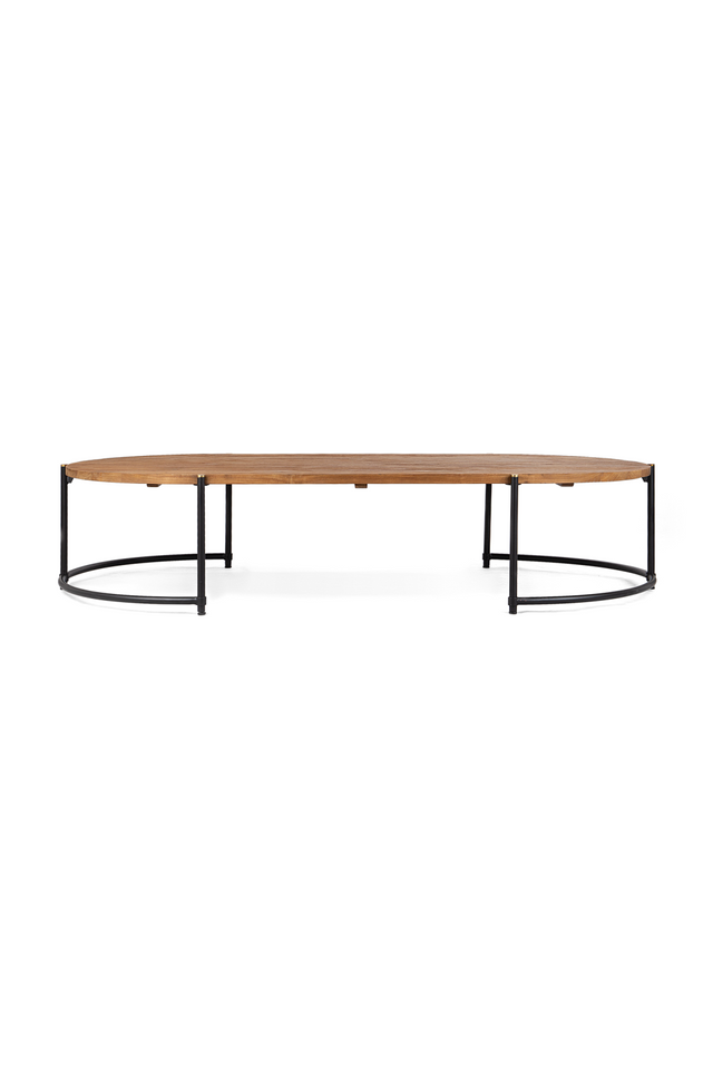 Oval Wooden Coffee Table | dBodhi Coco | OROA.com