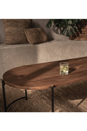 Oval Wooden Coffee Table | dBodhi Coco | OROA.com