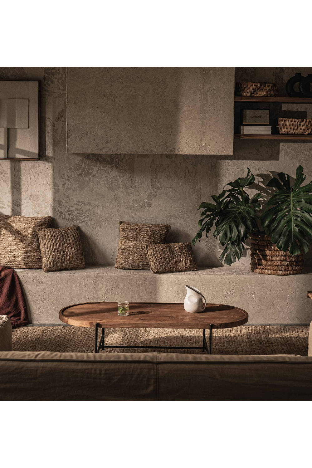 Oval Teak Wood Coffee Table | dBodhi Coco | OROA.com