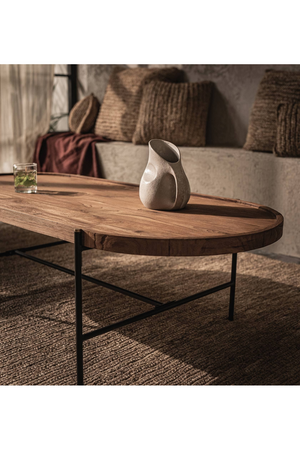 Oval Teak Wood Coffee Table | dBodhi Coco | OROA.com