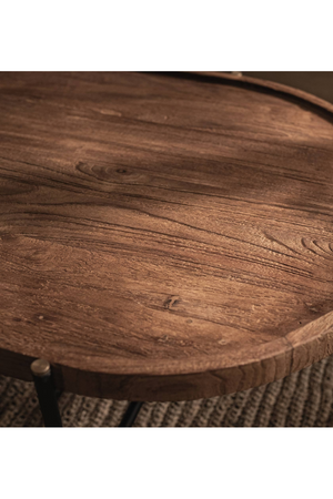 Oval Teak Wood Coffee Table | dBodhi Coco | OROA.com