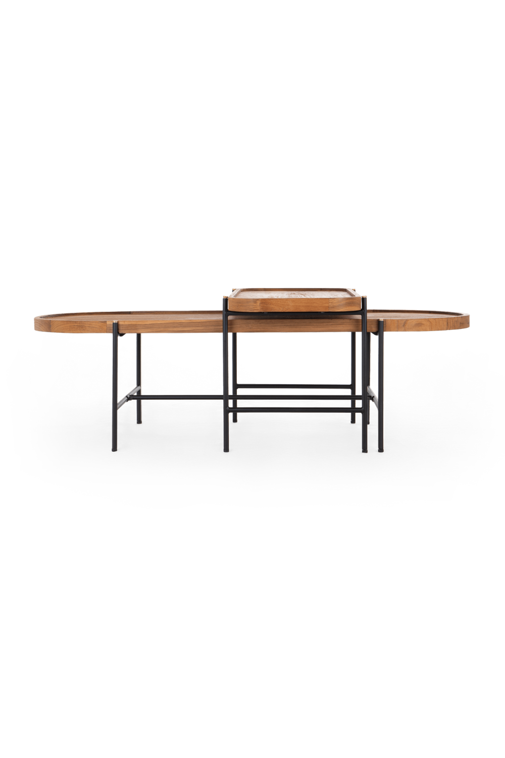 Oval Wooden Tray Coffee Table Set | dBodhi Coco | OROA.com
