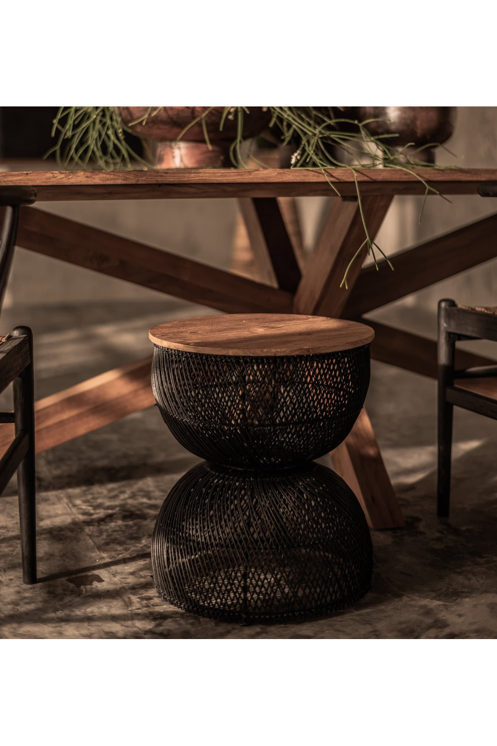 Hourglass Rattan Side Table | dBodhi Wave | OROA