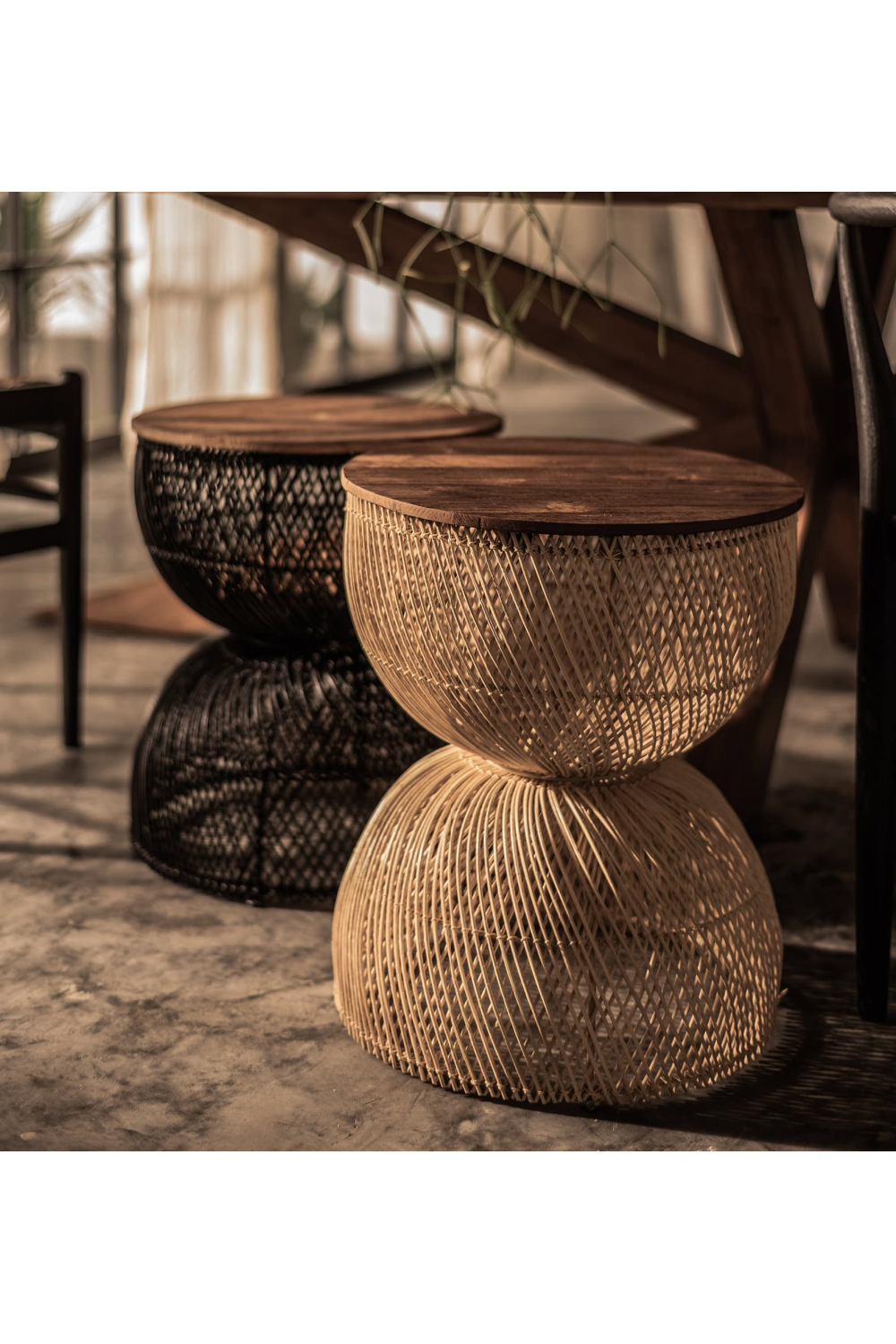 Hourglass Rattan Side Table | dBodhi Wave | OROA