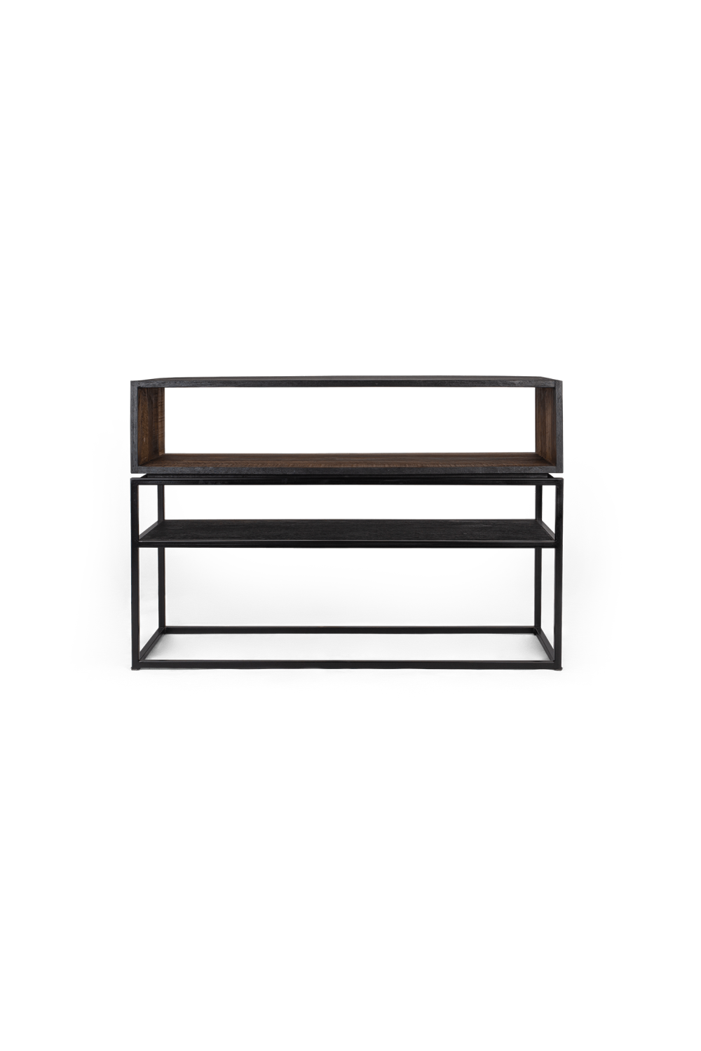 Charcoal Wooden Open Rack Low Dresser | dBodhi Karma | OROA.com
