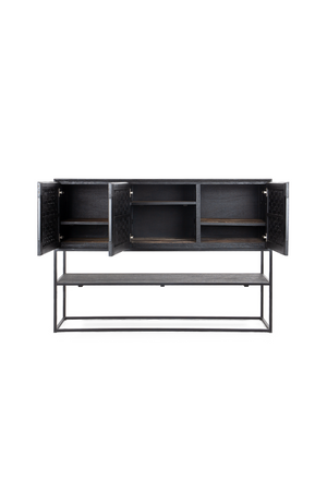 Black Wooden 3-Door High Dresser | dBodhi Karma | OROA.com