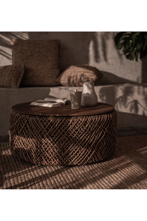 Round Abaca Coffee Table | dBodhi Knut | OROA.com