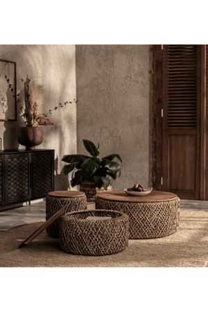 Round Abaca Coffee Table | dBodhi Knut | OROA.com