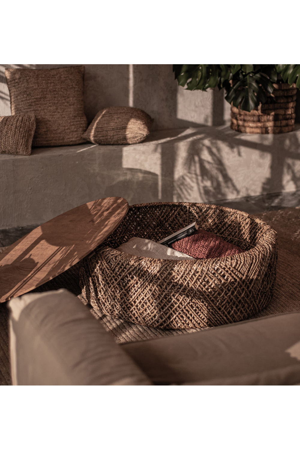 Round Abaca Coffee Table | dBodhi Knut | OROA.com