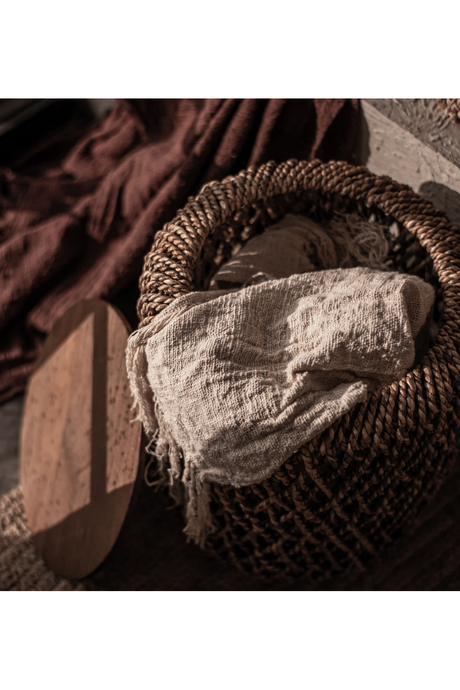 Round Abaca Side Table | dBodhi Knut | OROA