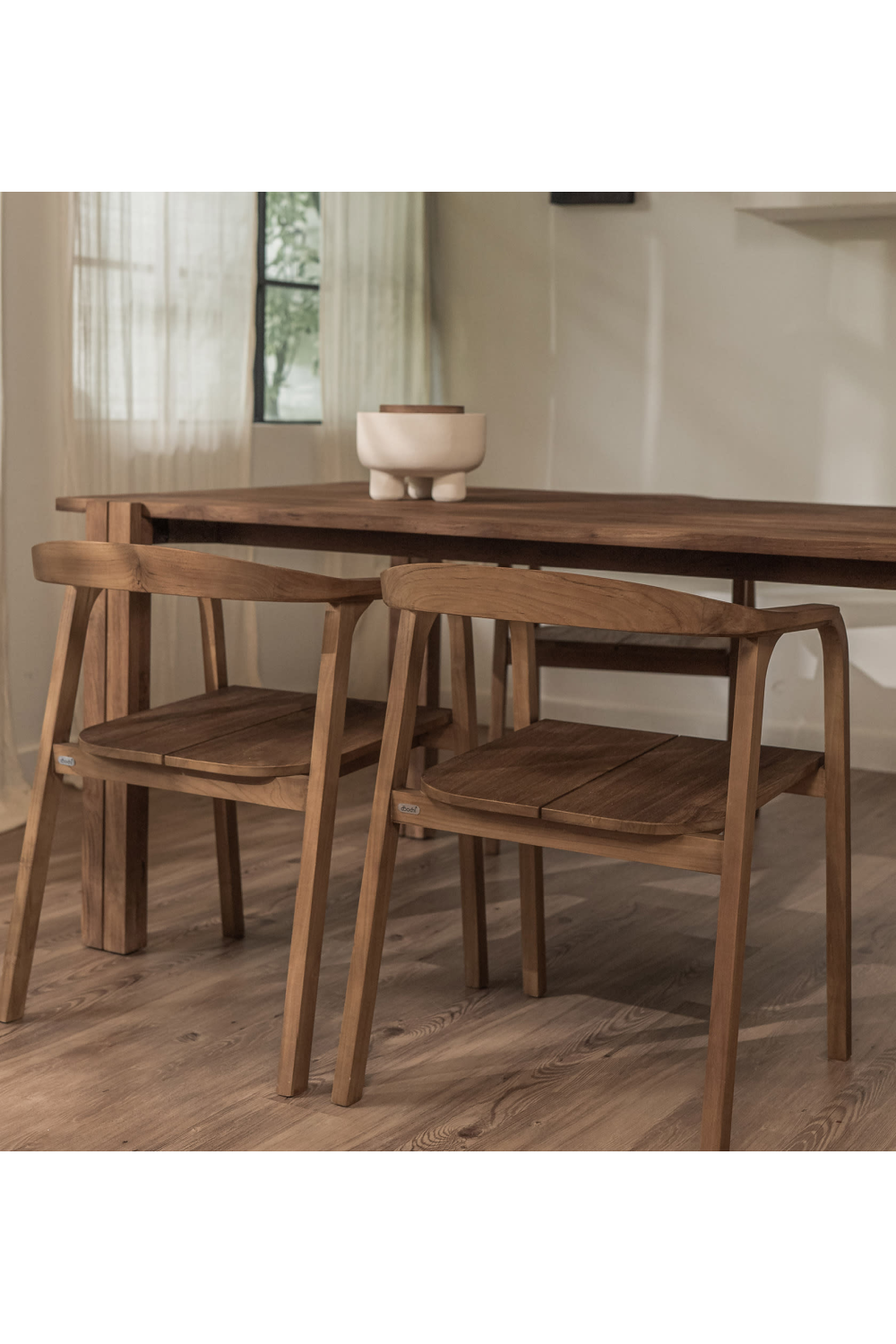 Teak Curved Dining Chair | dBodhi Classy Bibo |  OROA.com