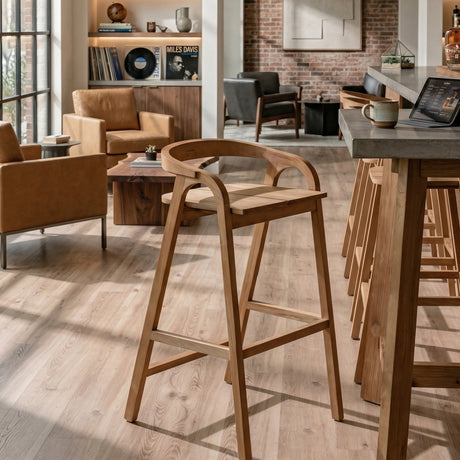   Teak Modern Bar Chair | Oroa.com