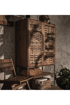 Handwoven Bamboo 2-Door Cabinet | dBodhi Karma | OROA.com