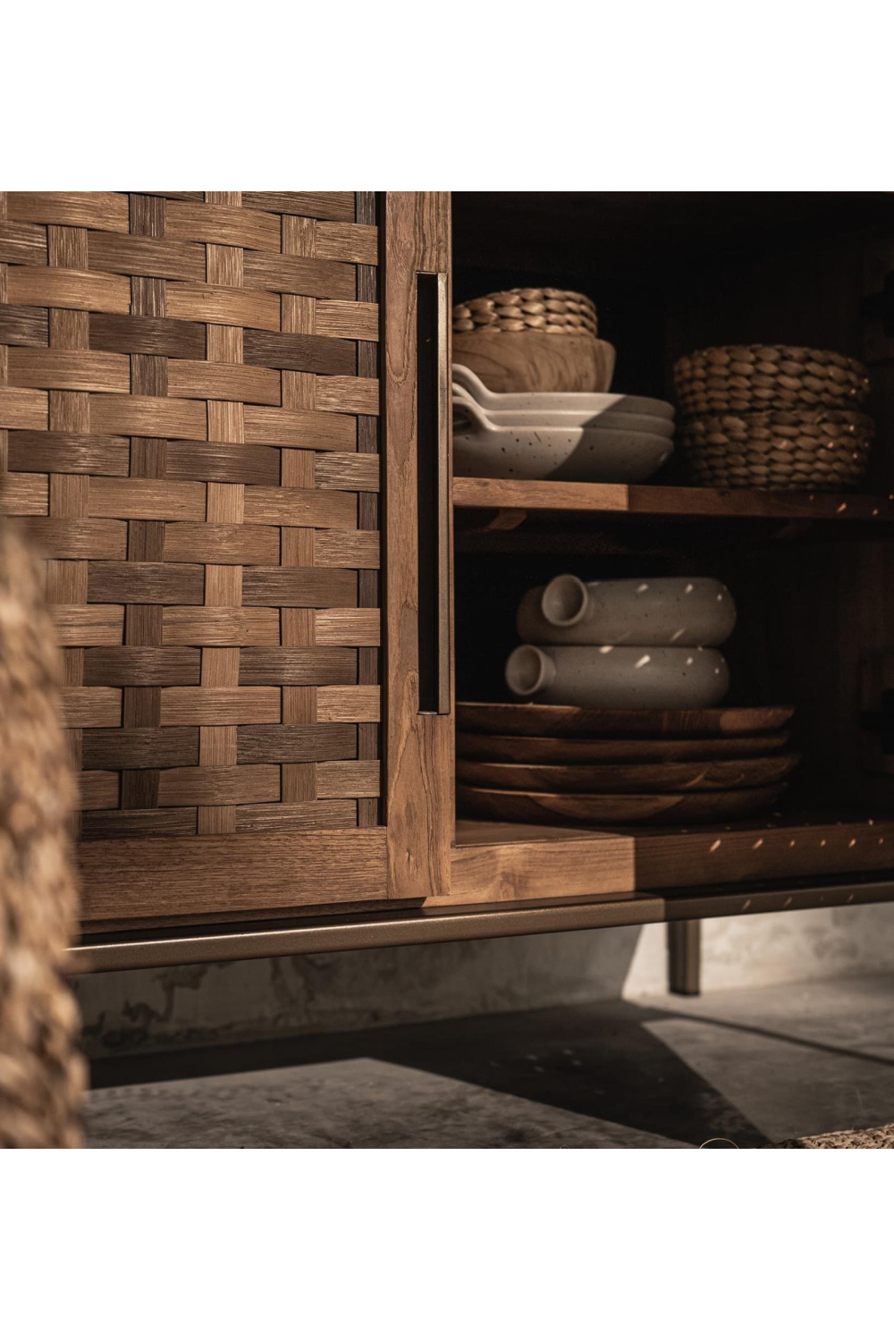 Natural Wooden Low Dresser | dBodhi Karma | OROA.com