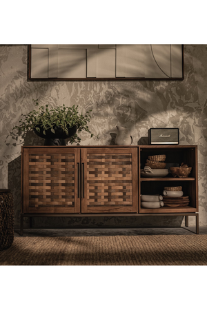 Natural Teak Wood Low Dresser | dBodhi Karma | OROA.com