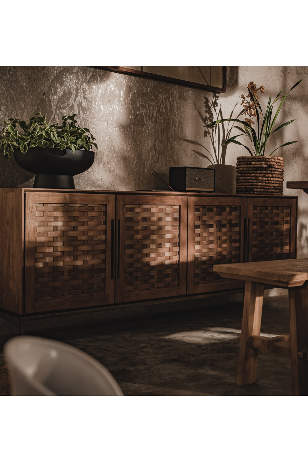 Natural Wooden Low Dresser | dBodhi Karma | OROA.com
