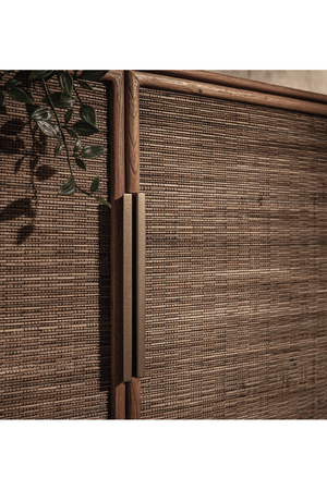 Teak Framed 4 Door Dresser | dBodhi Grace | OROA.com