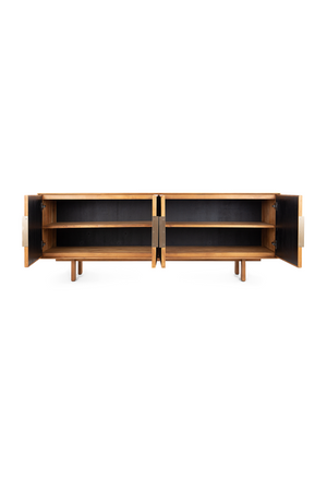 Teak Framed 4 Door Dresser | dBodhi Grace | OROA.com