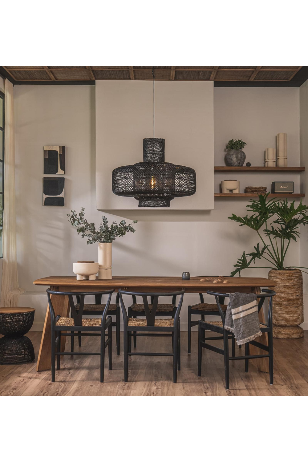 Teak Modern Minimalist Dining Table | dBodhi Grace | OROA.com