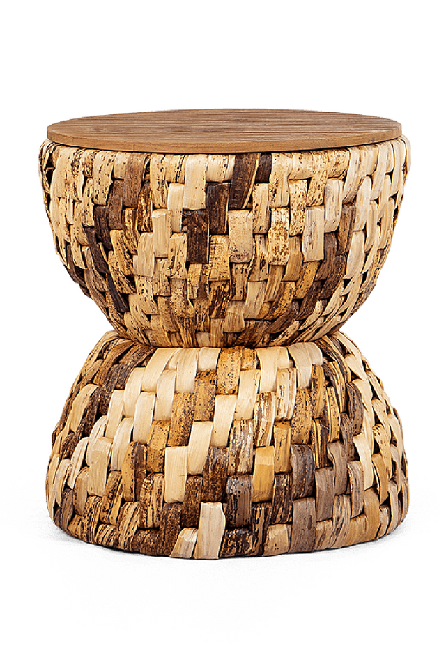 Hourglass Shaped Woven Stool | dBodhi Rebana Bariton | OROA.com