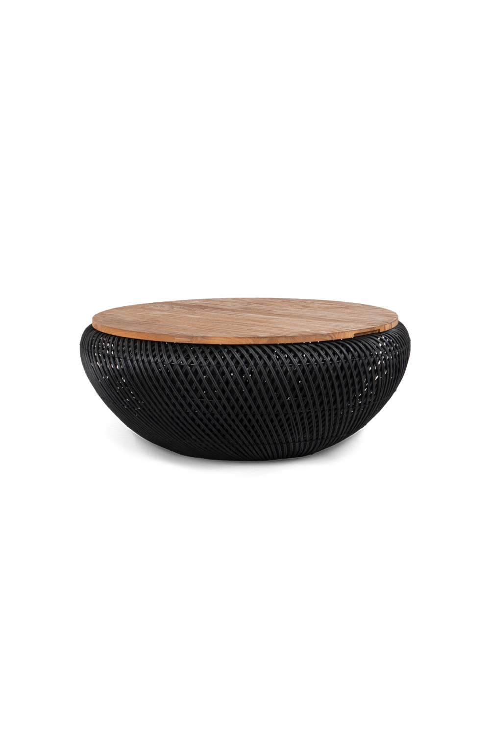 Black Rattan Storage Coffee Table | dBodhi Wave | OROA.com