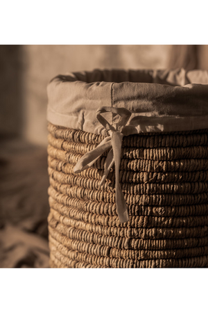 Round Woven Abaca Laundry Basket | dBodhi Caterpillar Ambang | OROA.com