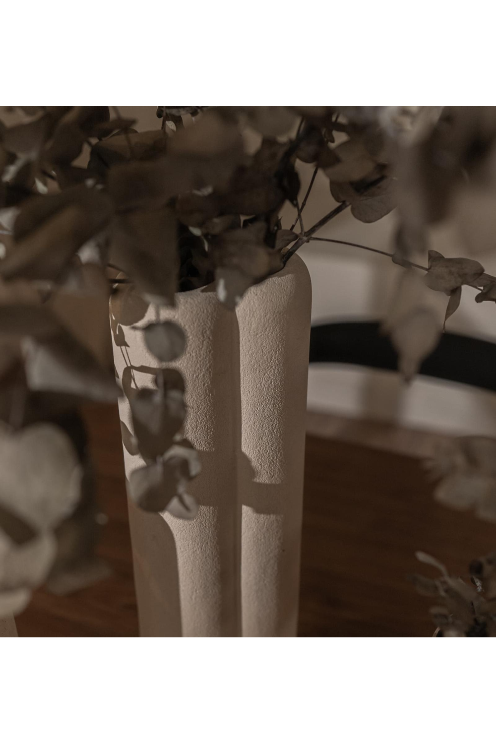 White Sandstone Curved Vase | dBodhi | OROA.com