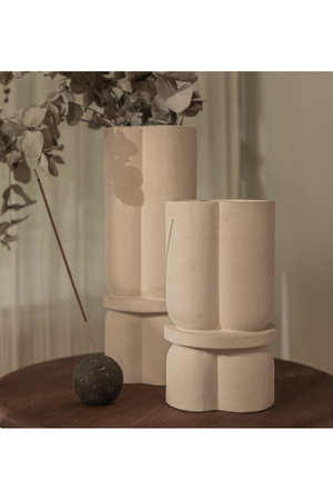 White Sandstone Trefoil Vase | dBodhi Cap |  OROA.com