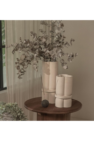 White Sandstone Trefoil Vase | dBodhi Cap |  OROA.com