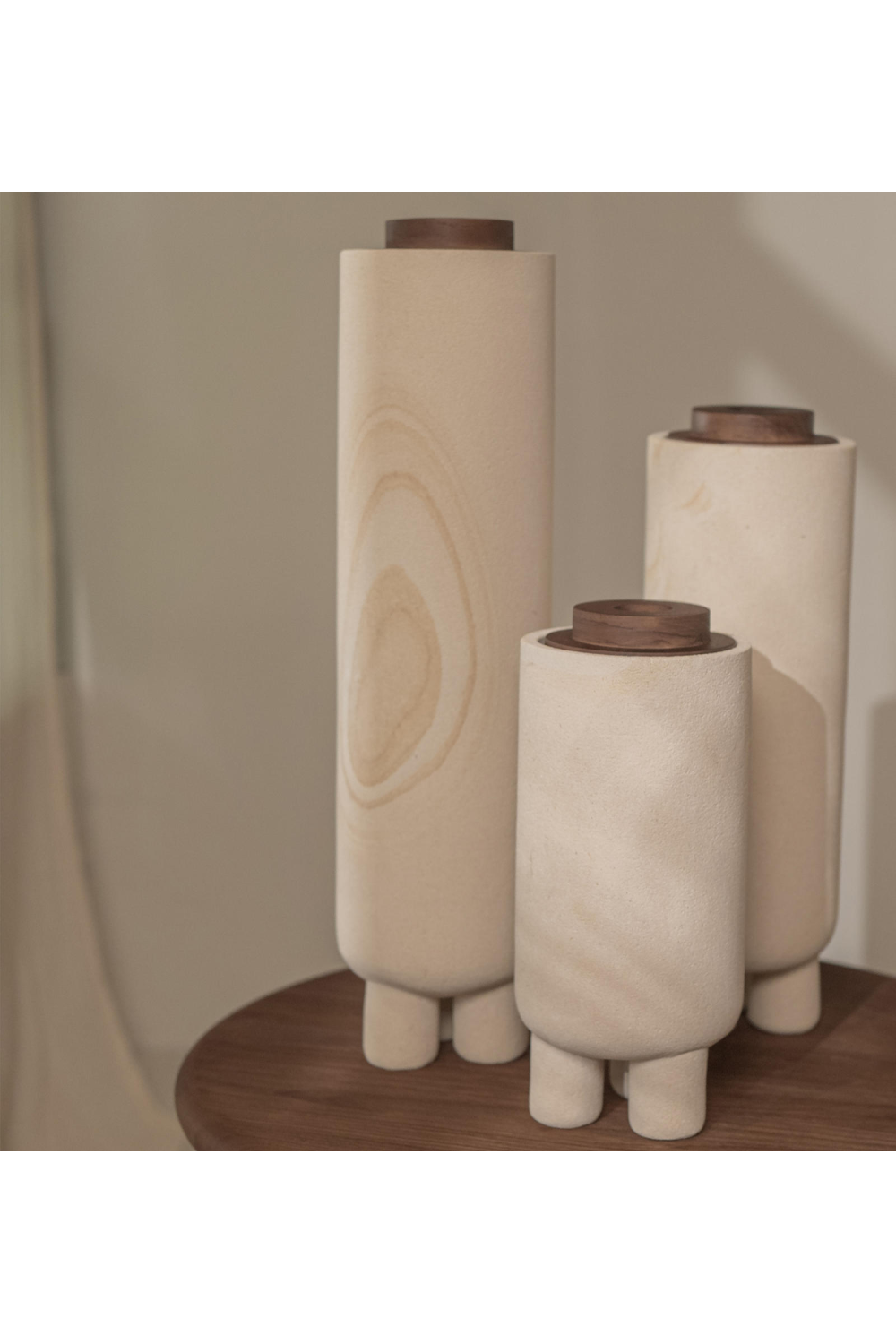 Sandstone Cylindrical Lidded Vase | dBodhi Elin | OROA.com