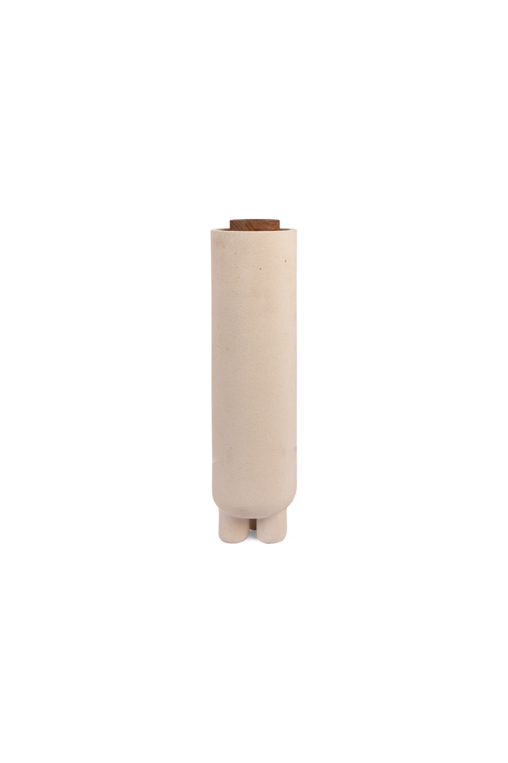 Sandstone Cylindrical Lidded Vase | dBodhi Elin | OROA.com