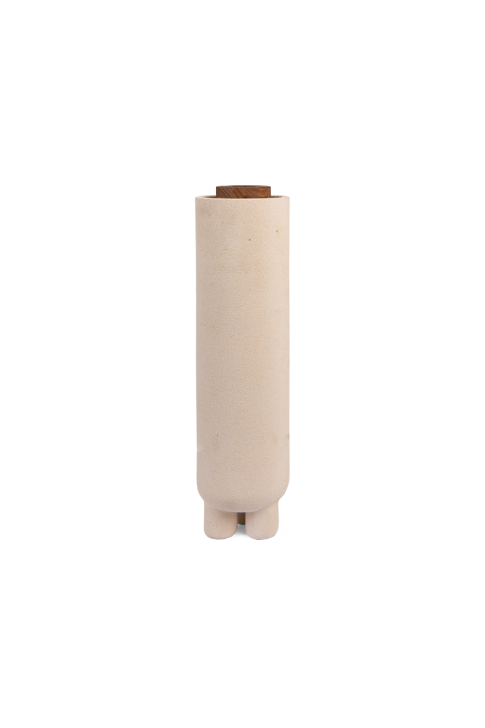 Sandstone Cylindrical Lidded Vase | dBodhi Elin | OROA.com
