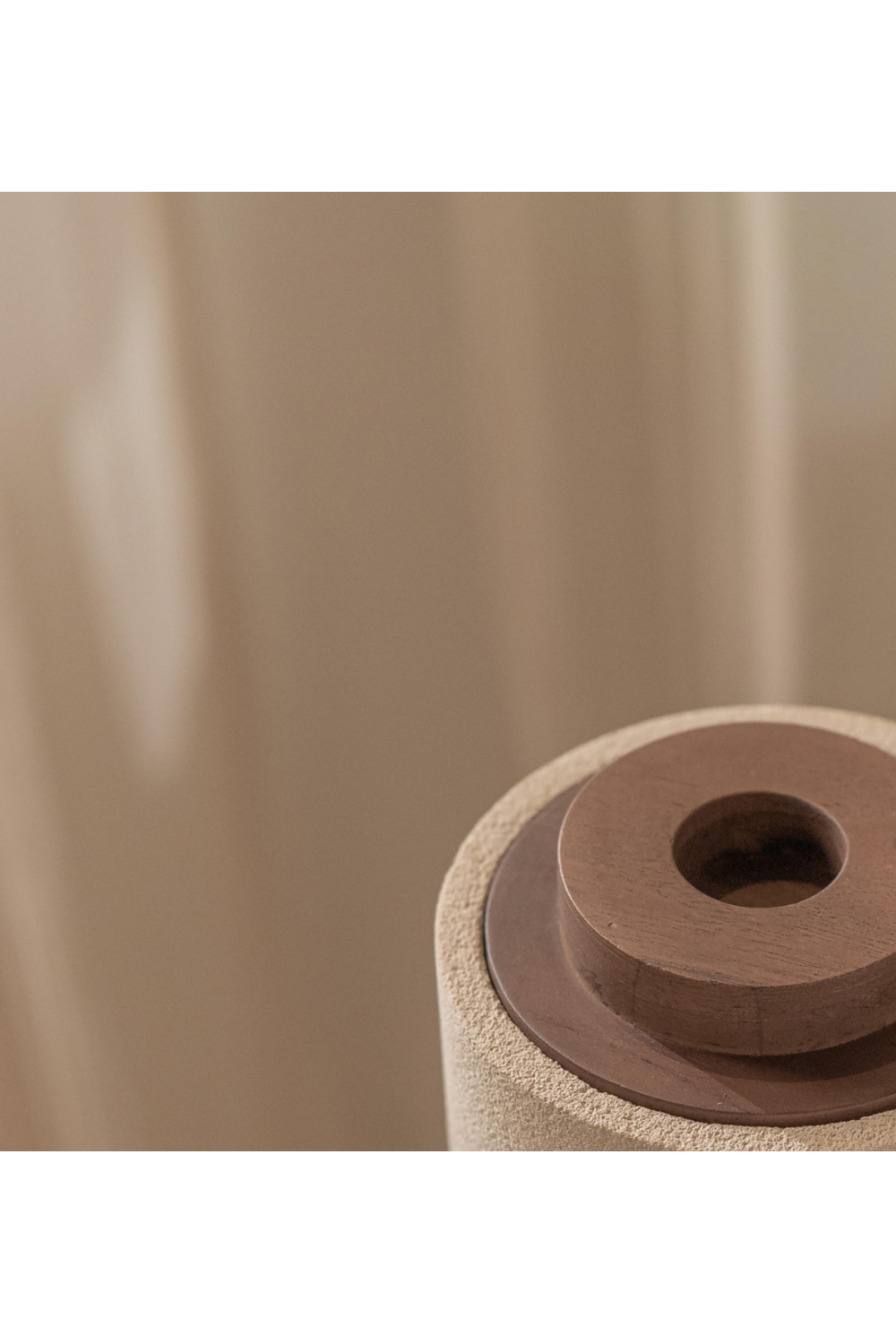 Sandstone Cylindrical Lidded Vase | dBodhi Elin | OROA.com